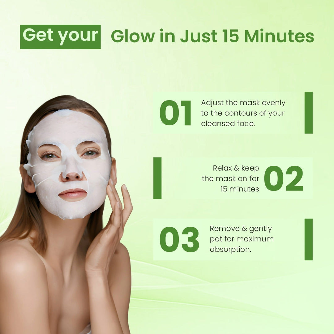 Bhoomi Herbal India NIACINAMIDE FACE SHEET MASK