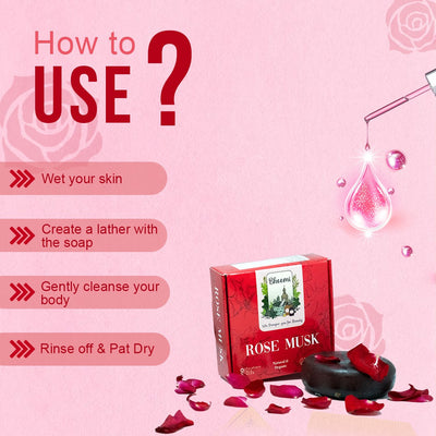 Bhoomi Herbal India ROSE MUSK HANDMADE SOAPS