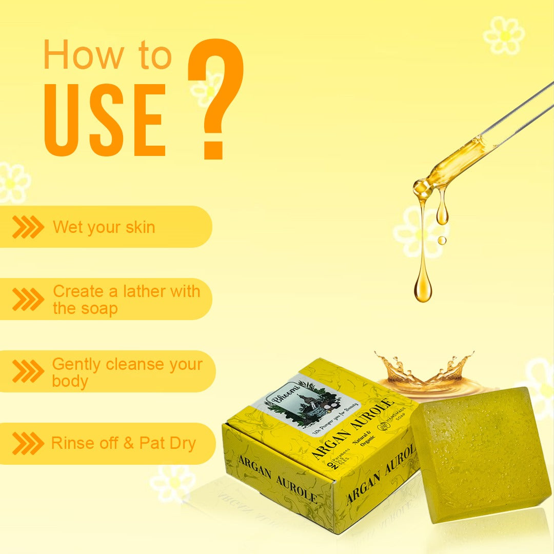 Bhoomi Herbal India ARGAN AUROLE HANDMADE SOAPS
