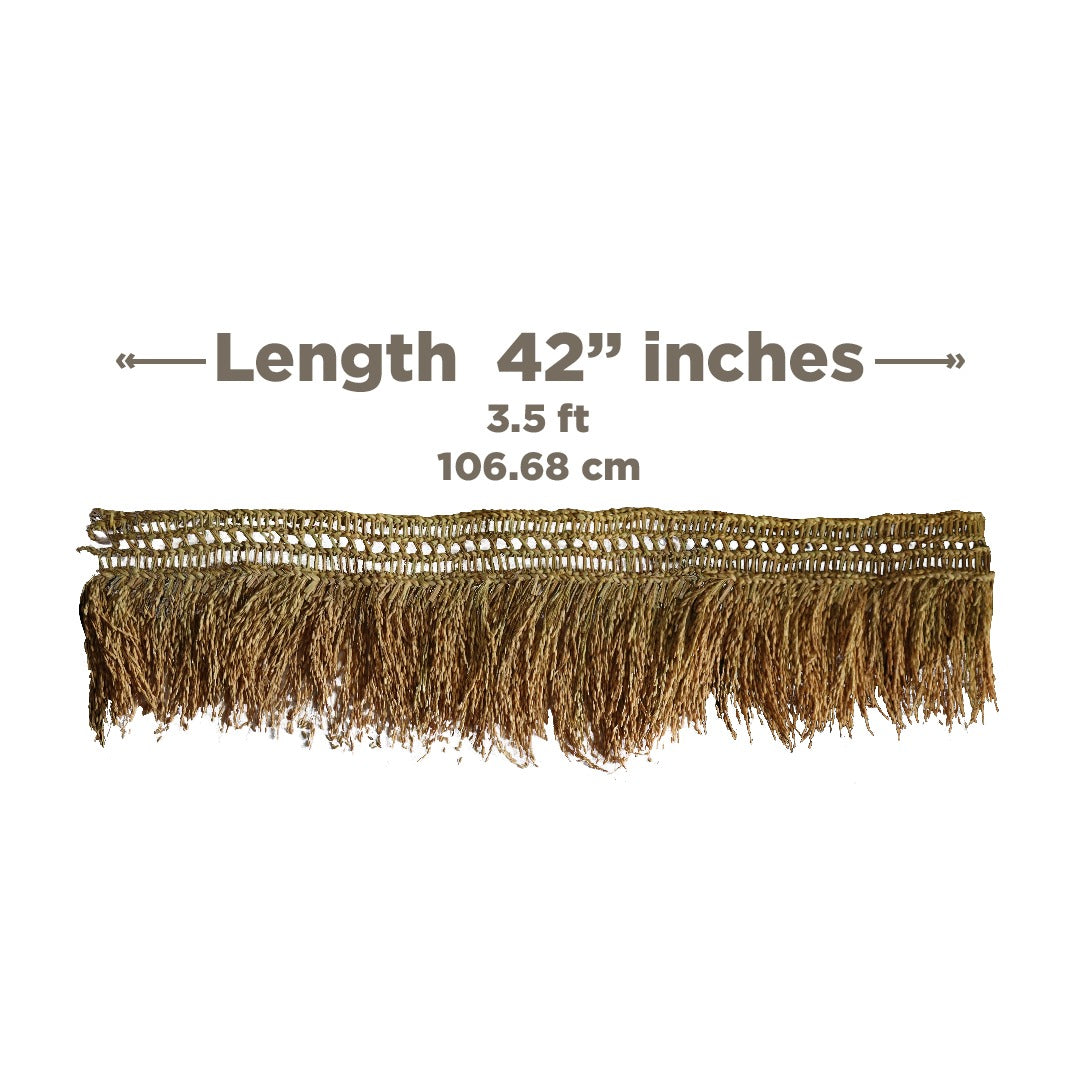 Soul Shoppr Eco-Friendly Paddy Door Toran, Natural Entrance Door Hanging, 3.5 Feet, 42 cm, Diwali Festival Decor