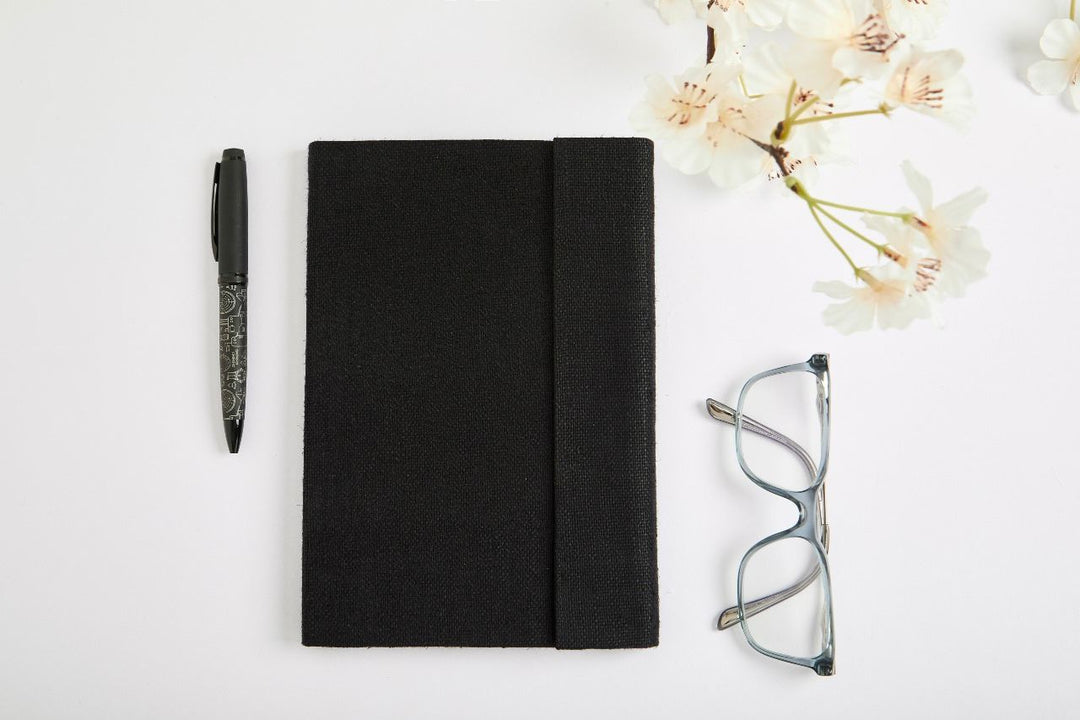 The Label GAIA Hemp A5 Notebook Diary with Magnetic Flap Closure