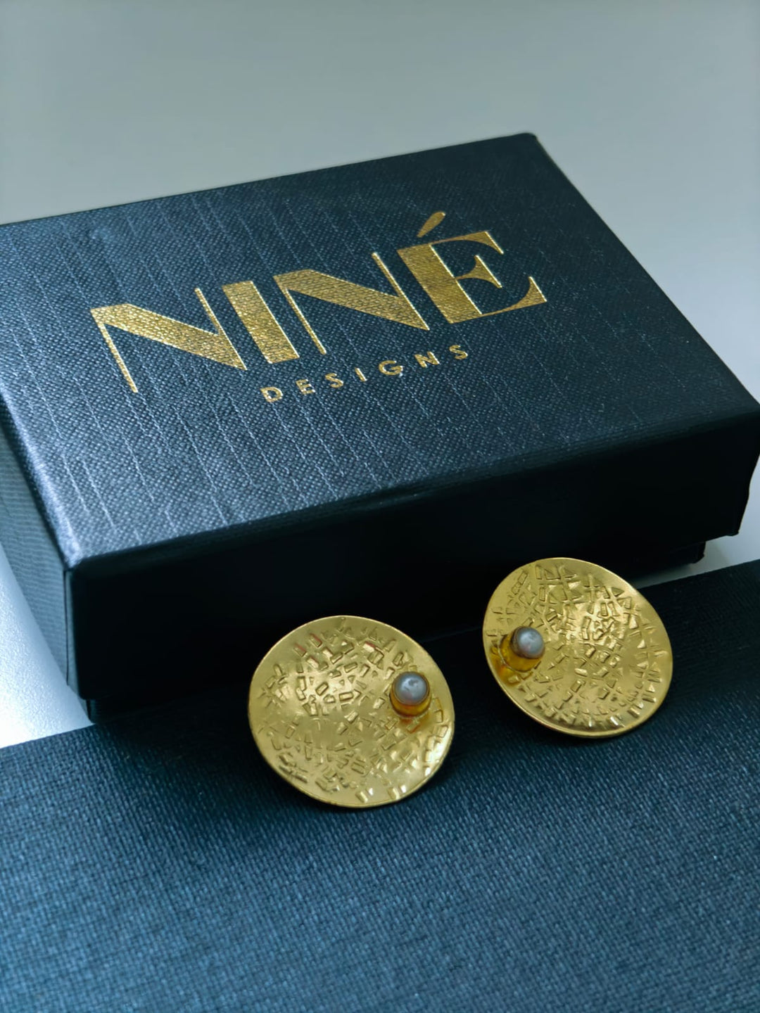 Nine Designs Gold Plated Tribal Loops