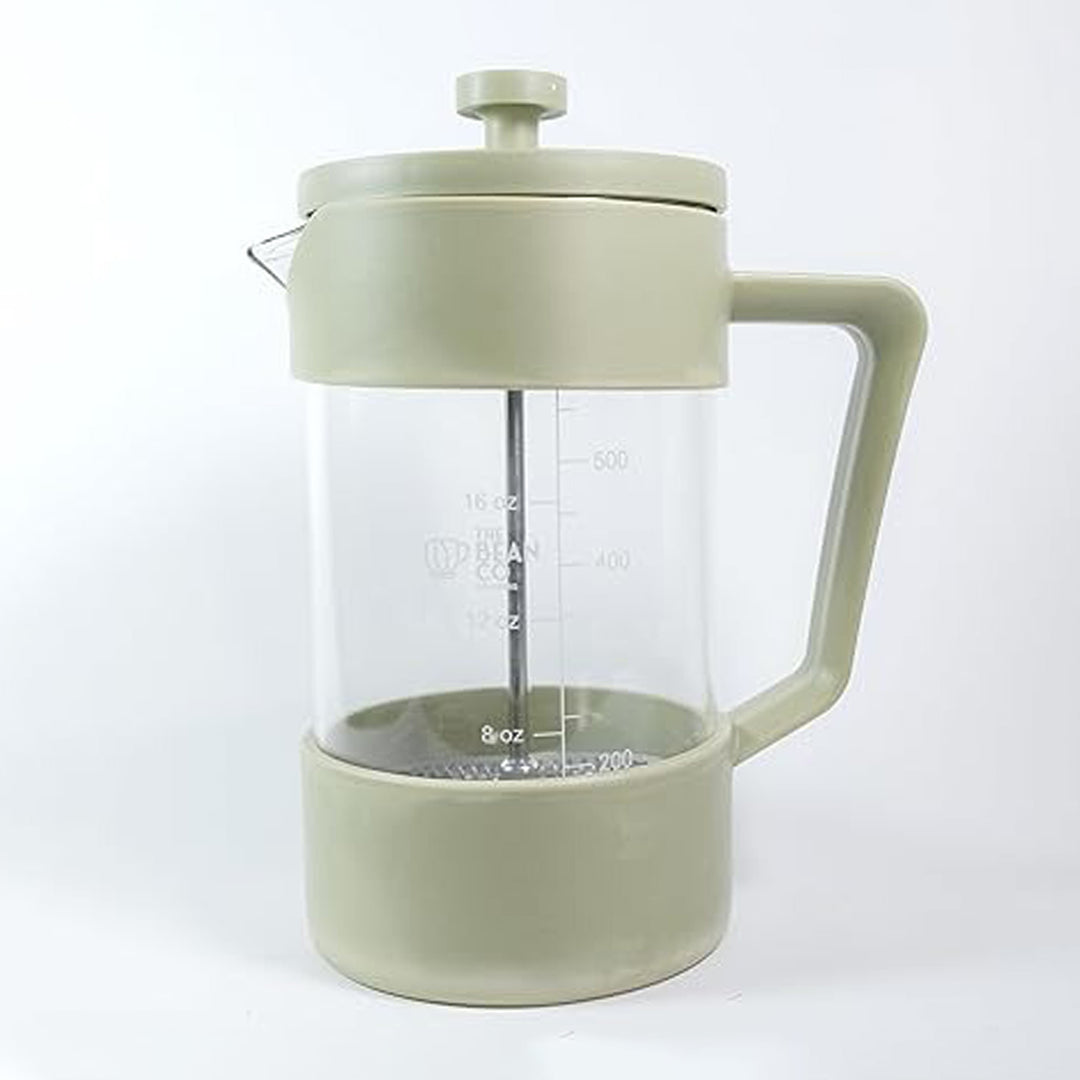 The Bean Co Roasters French Press Coffee Maker 600 ml | Heat Resistant Borosilicate Glass | 4 Level Filteration