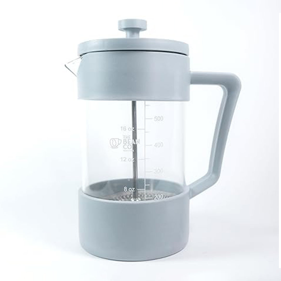 The Bean Co Roasters French Press Coffee Maker 600 ml | Heat Resistant Borosilicate Glass | 4 Level Filteration