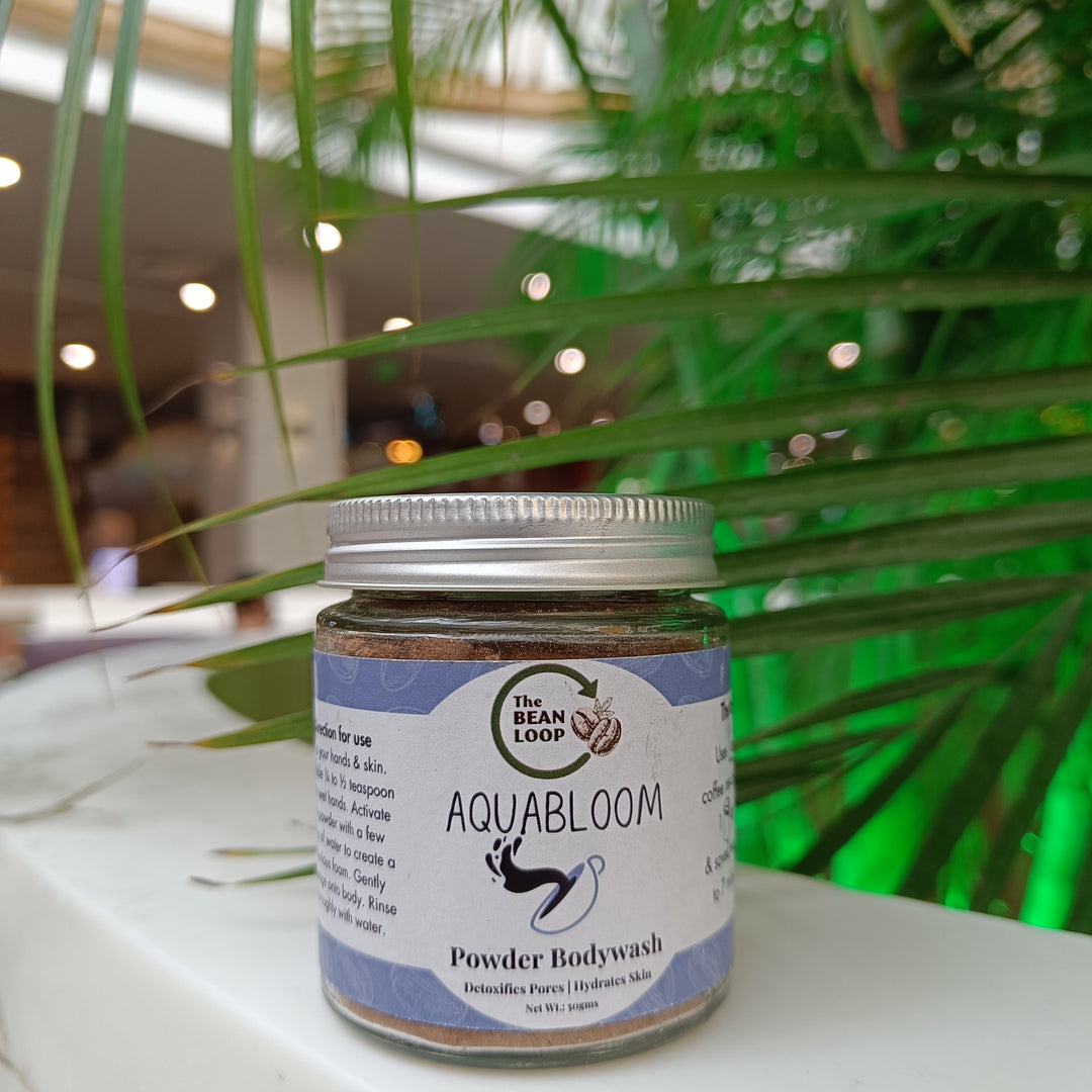 The Bean Loop Aquabloom Powder-to-Foam Body Wash | Caramel Coffee | 50g