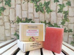 Natsbyte Handmade Mysore Sandlewood Soap for Bath - 120g