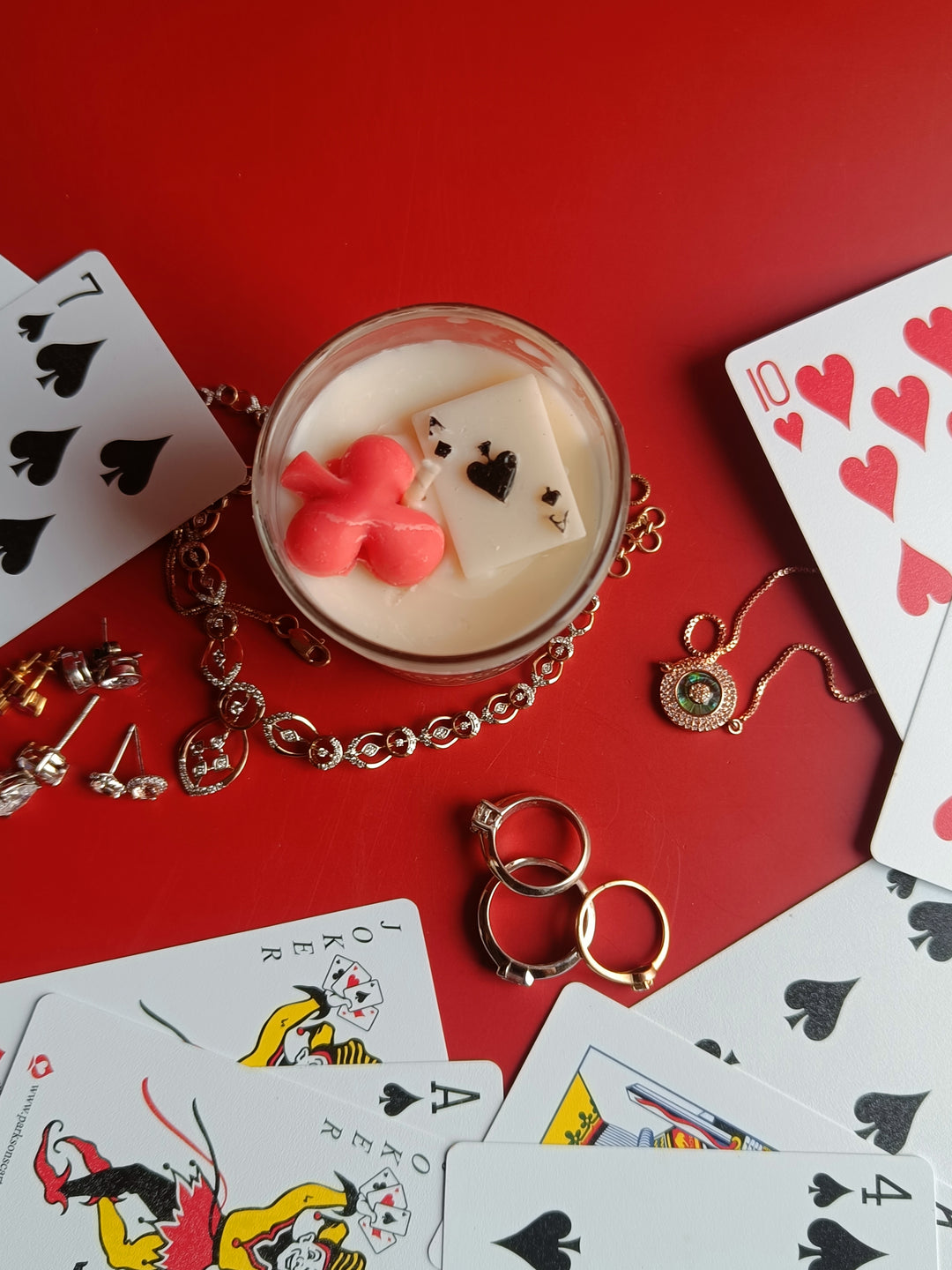 Rasa Home Poker Candle Set of 2