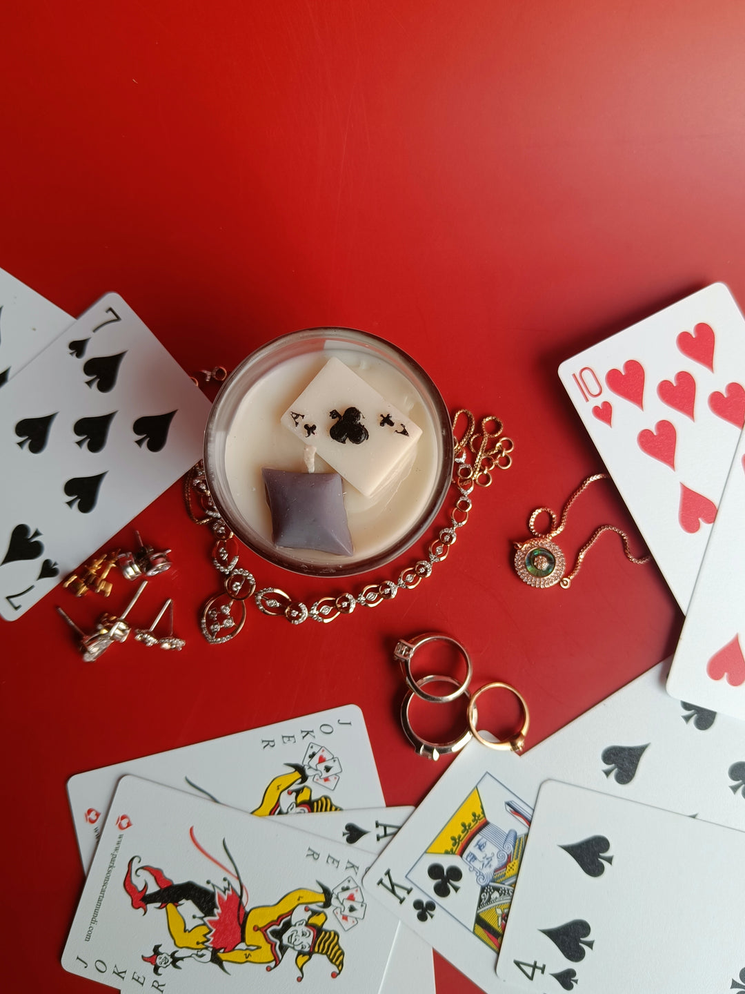 Rasa Home Poker Candle Set of 2