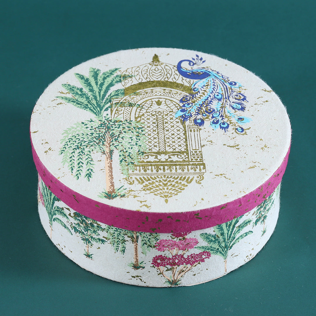 Vrindavan Round Gift Box - 1 pc