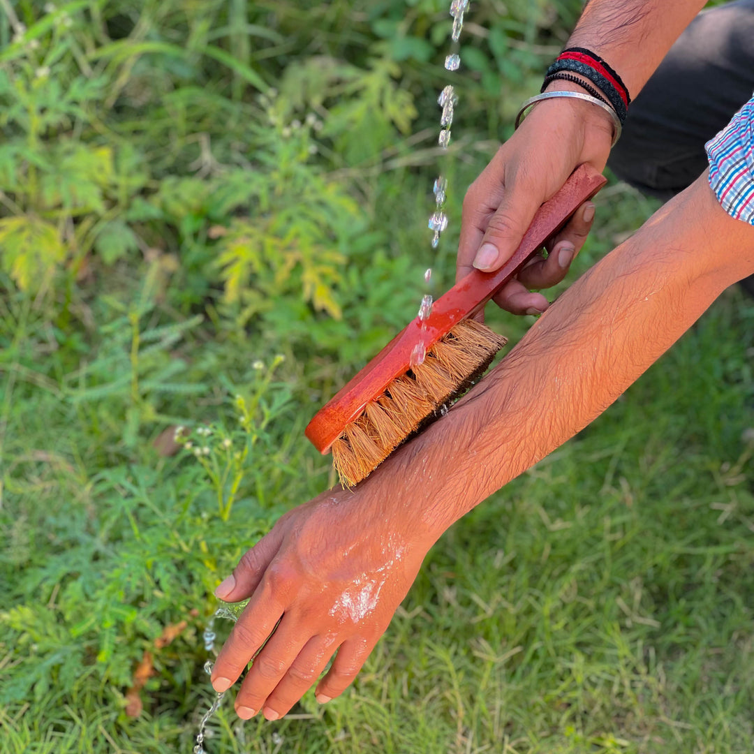 Scrapshala Coconut Coir Dry Body Brush | Sturdy | Biodegradable | Plastic-free