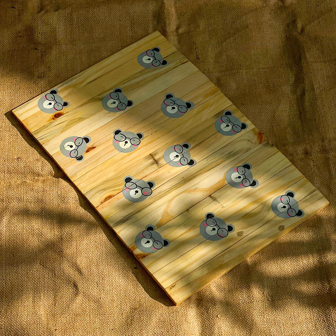 Scrapshala Salvage Table Placement | Healthy Bear | Foldable | Stain-Proof