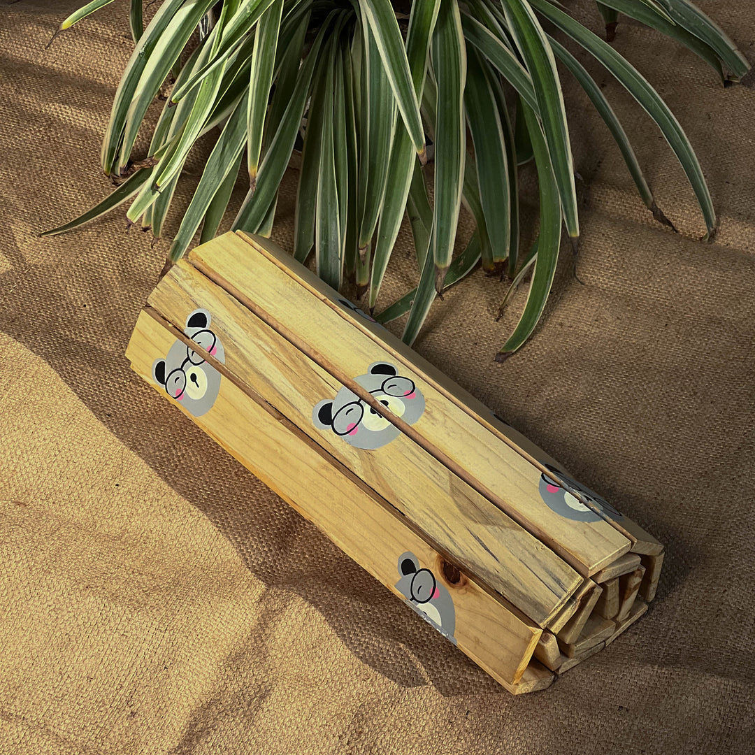 Scrapshala Salvage Table Placement | Healthy Bear | Foldable | Stain-Proof