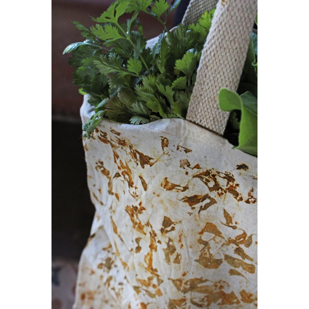 Bageeya Sacred Style: Eco-Chic Packaging Tote Bags - Recycled Cotton & Temple Flower Upcycled!