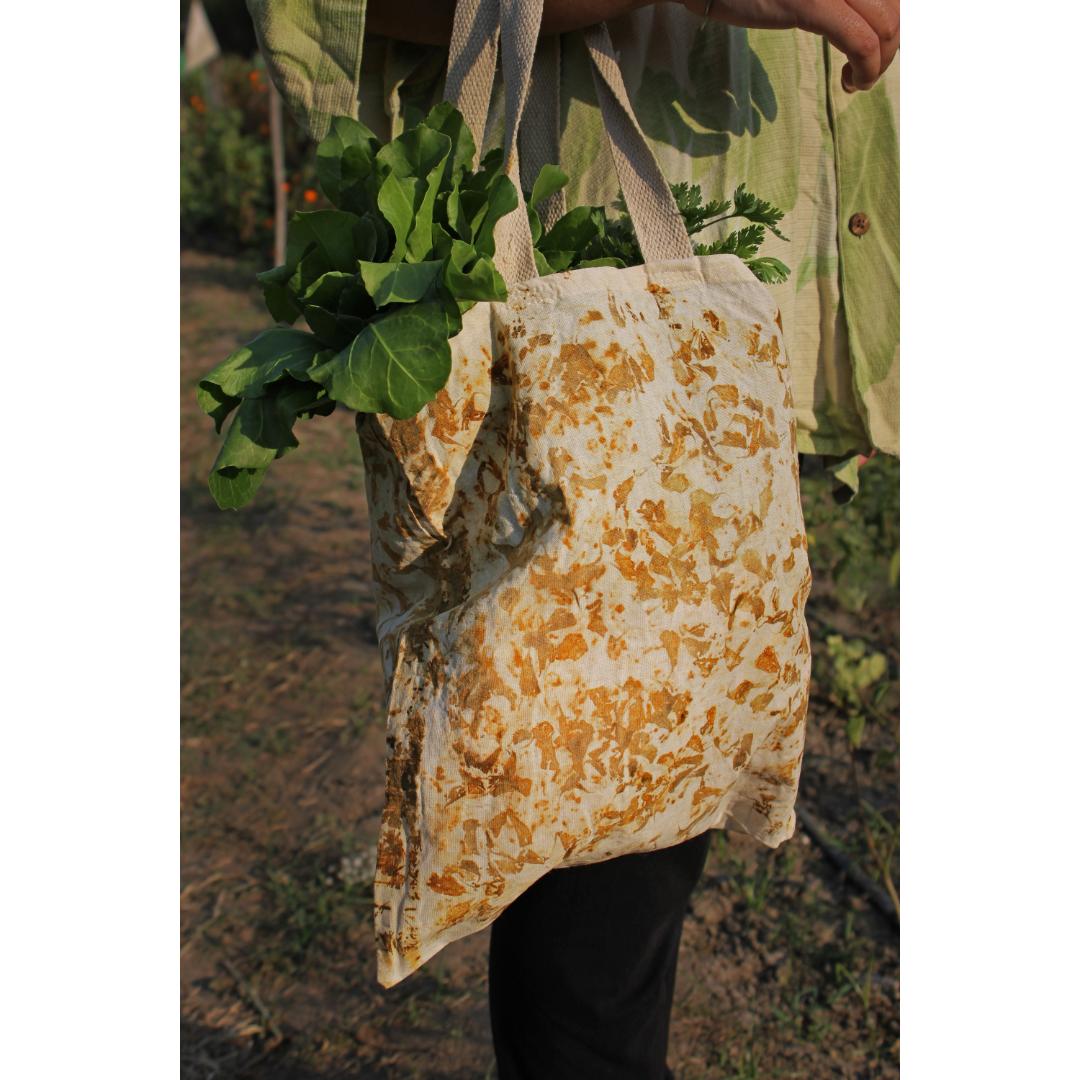 Bageeya Sacred Style: Eco-Chic Packaging Tote Bags - Recycled Cotton & Temple Flower Upcycled!