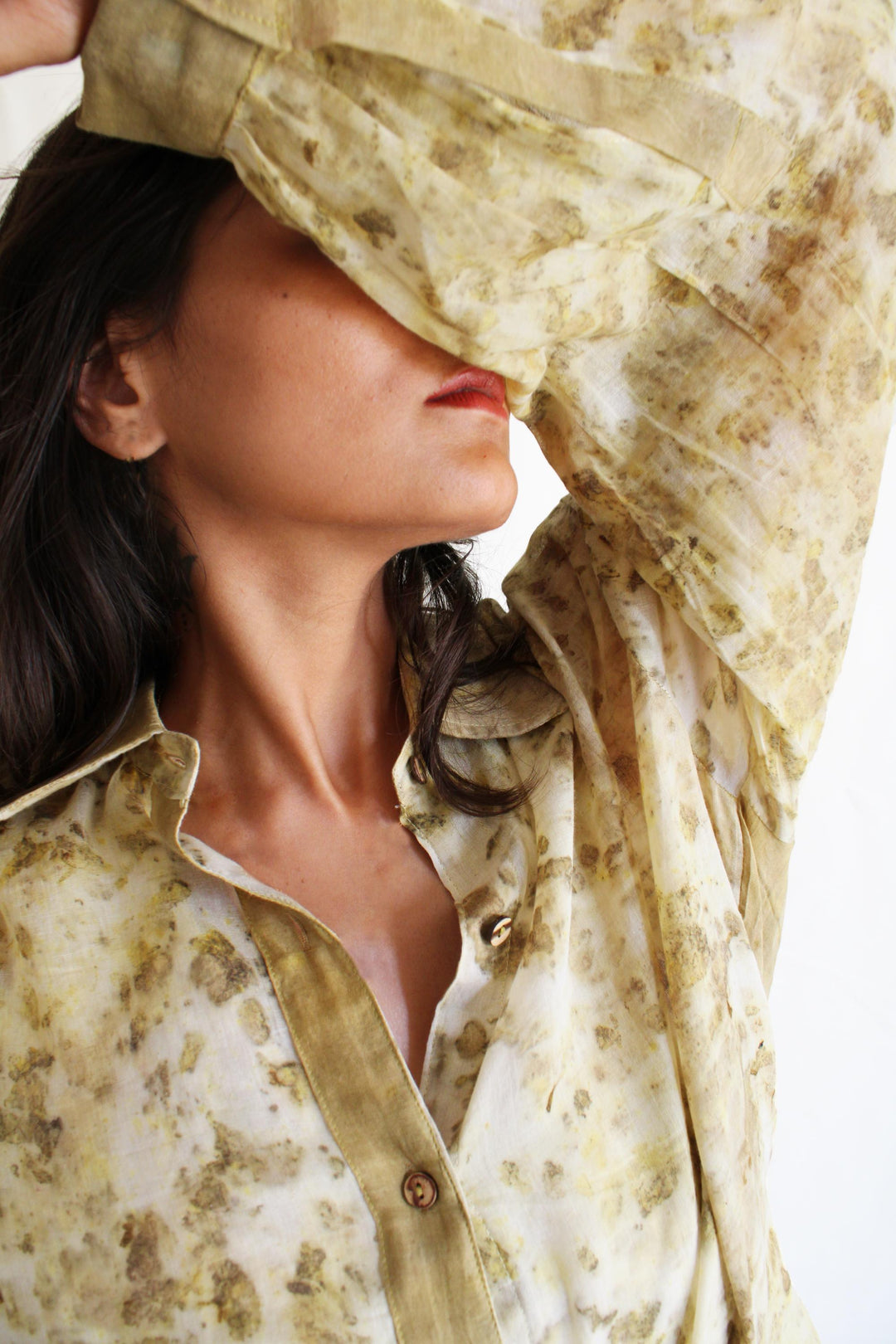 Bageeya "Forest" Pure Mul Shirt | Crafted with Sacred Temple Roses and Harda