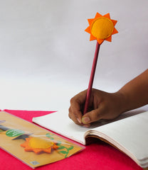 Taali Plantable Pencil with Characters Pencil End - Set of 5 Pencils