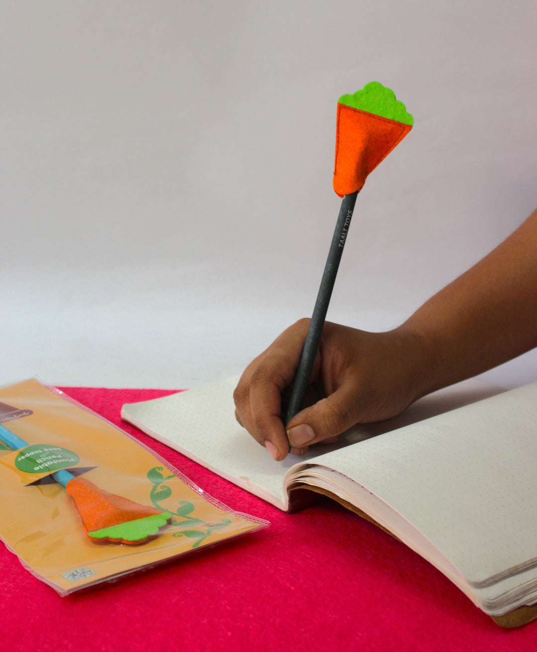 Taali Plantable Pencil with Characters Pencil End - Set of 5 Pencils