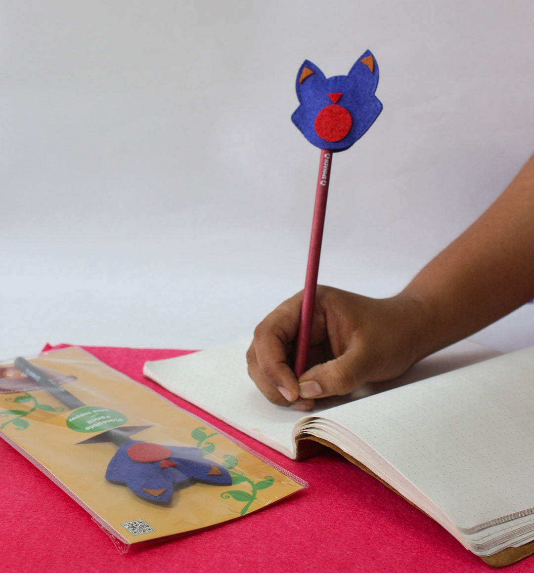 Taali Plantable Pencil with Characters Pencil End - Set of 5 Pencils