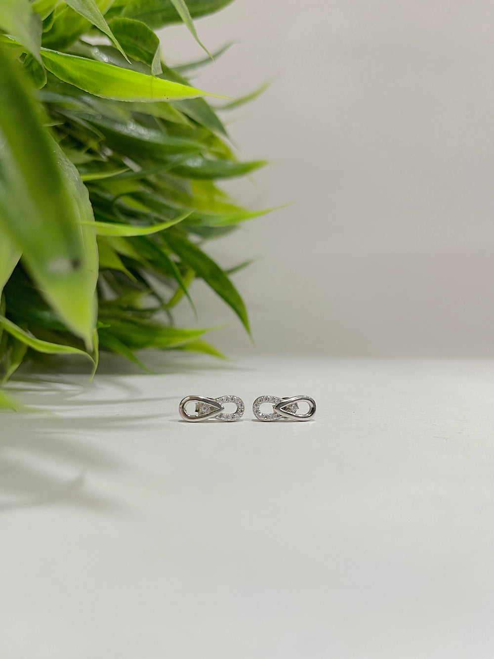 Silversutra Sterling Silver Twinkling Infinity Silver Ear Ring | 925 S