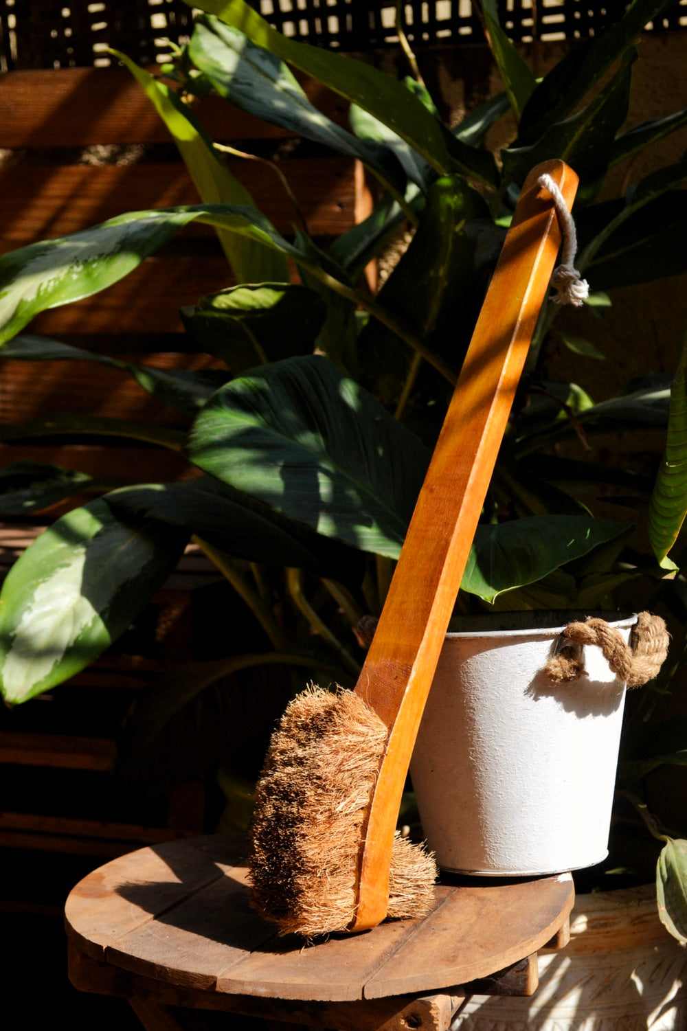 Coconut Coir Double Hockey Toilet Brush