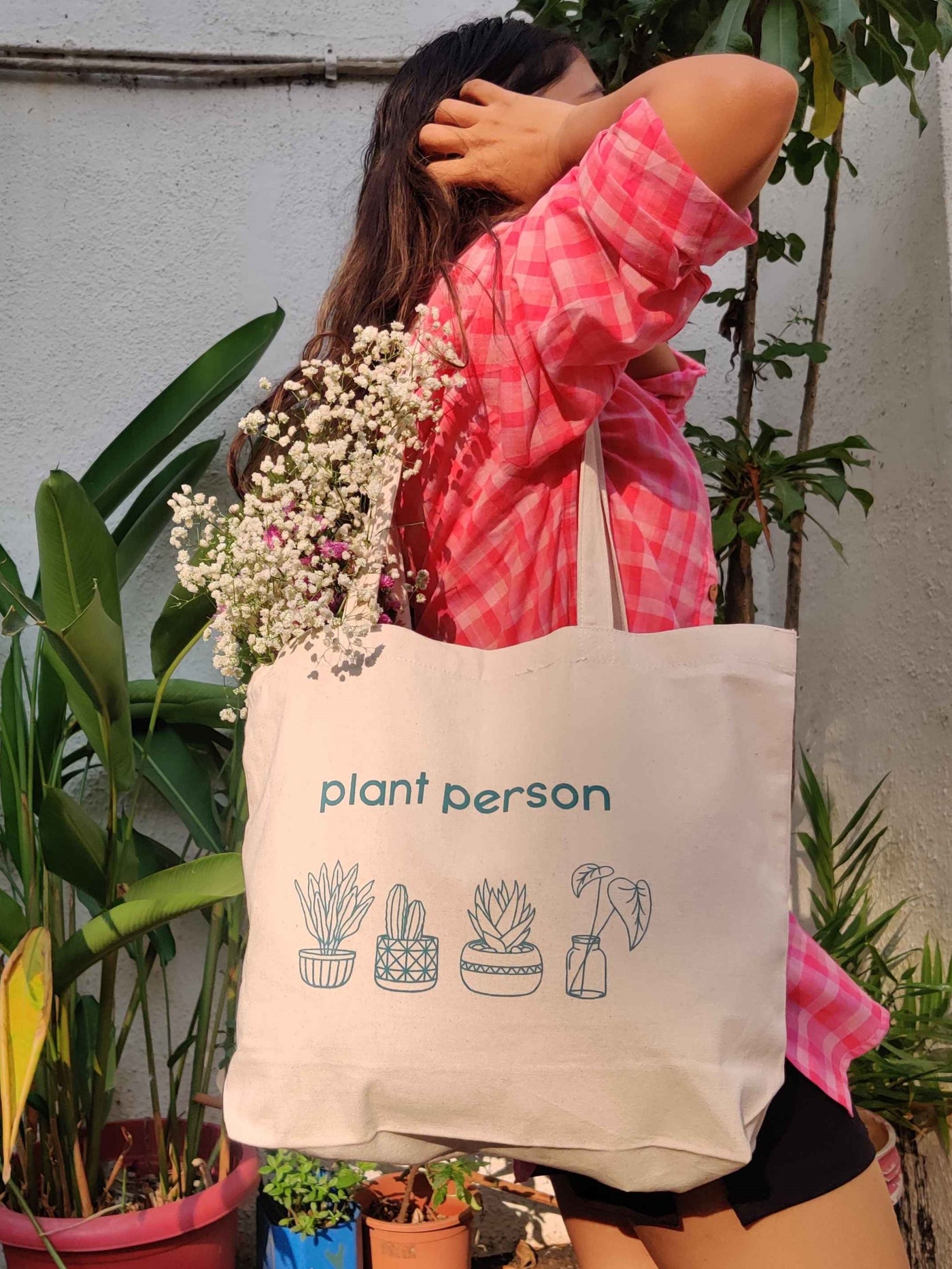 Plant Person Canvas Tote Bag