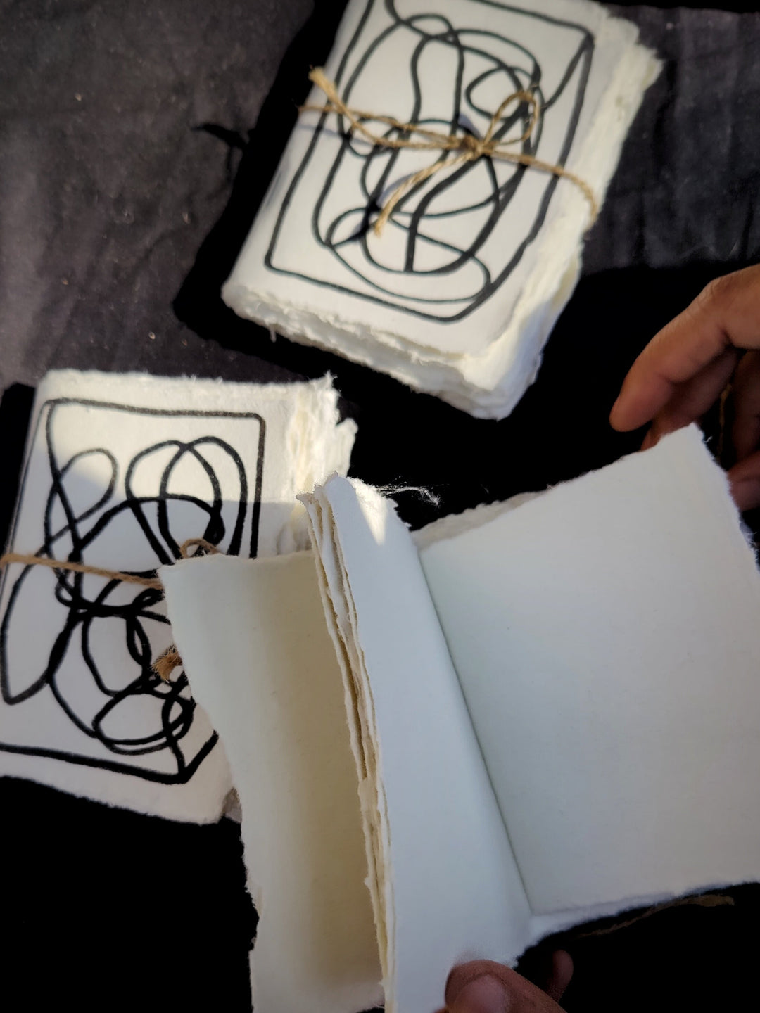 Compact Handmade Doodle Therapeutic Journal I Brain Dump