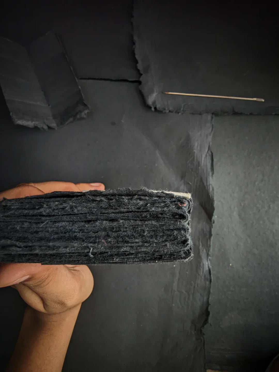 Black Paper Travel Journal I Compact pocket Diary