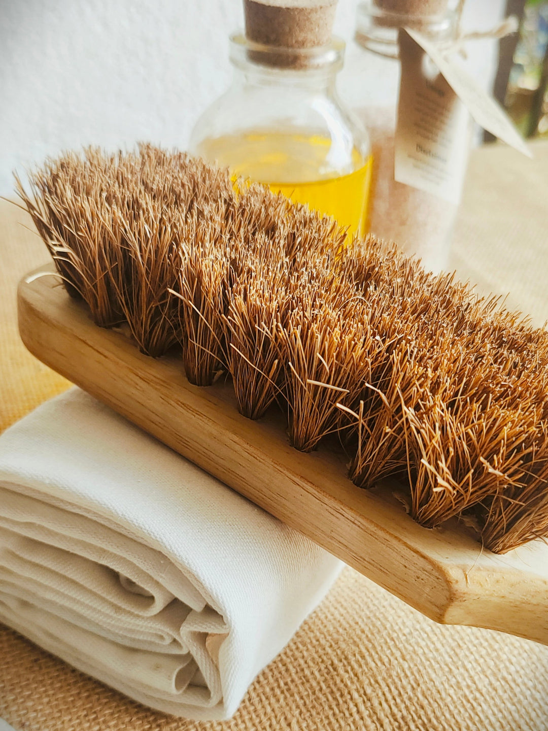 Almitra Sustainables Wet & Dry Body Brush with Long Handle