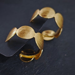 Nine Designs Gold Plated Dainty Hoops 05