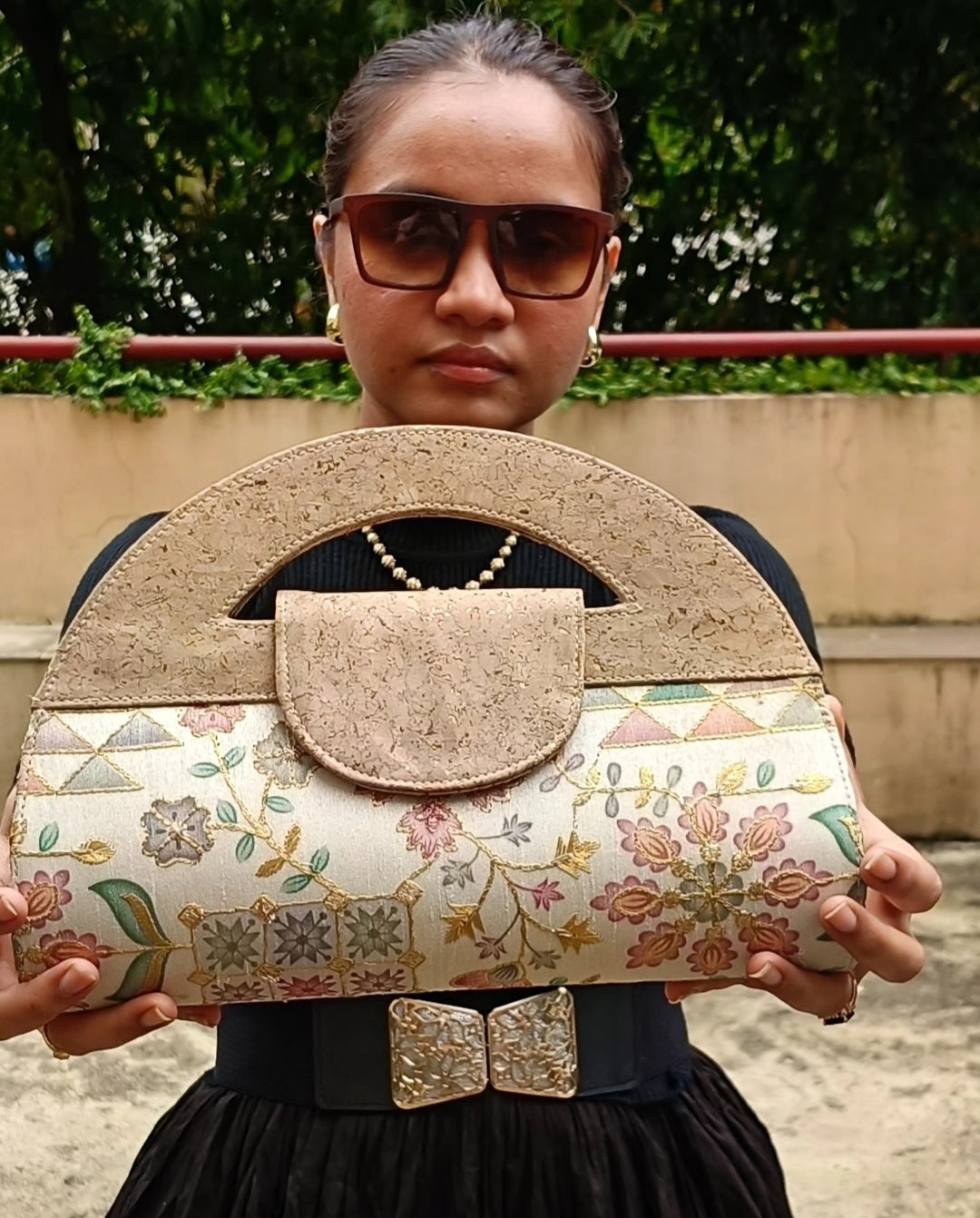 Verde Carvi Cork Handbag