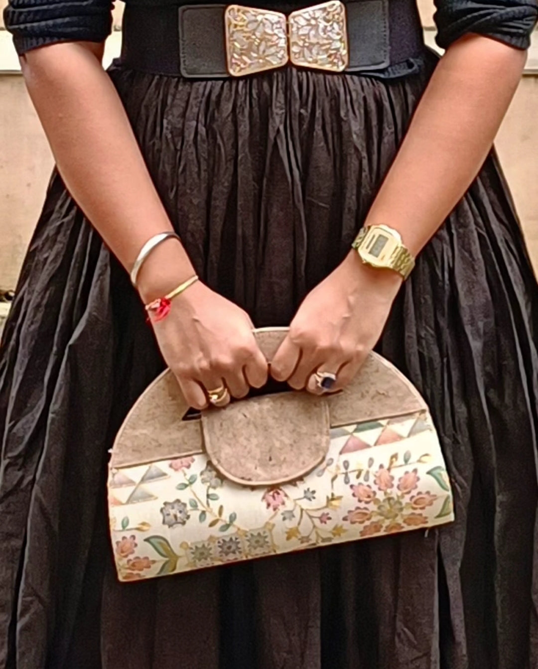 Verde Carvi Cork Handbag