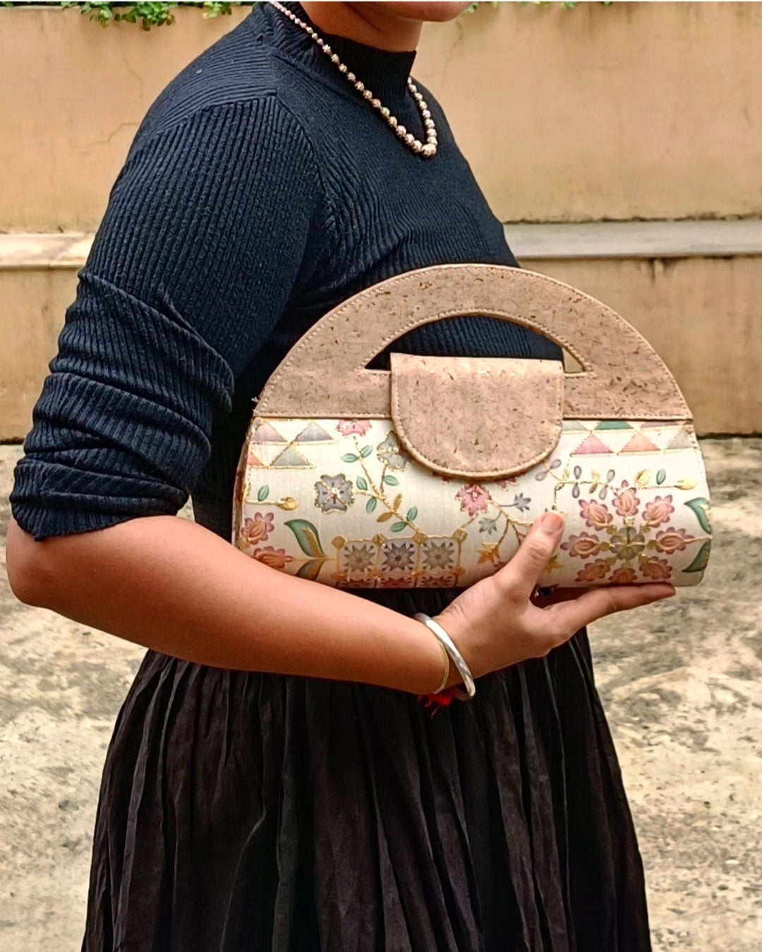 Verde Carvi Cork Handbag