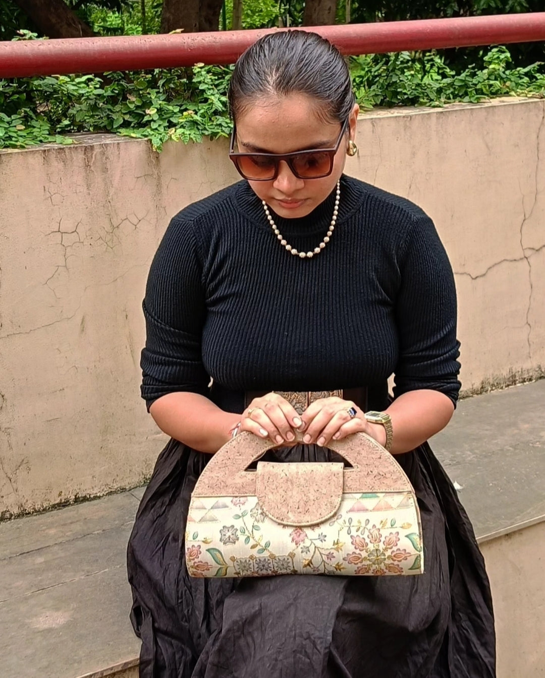 Verde Carvi Cork Handbag