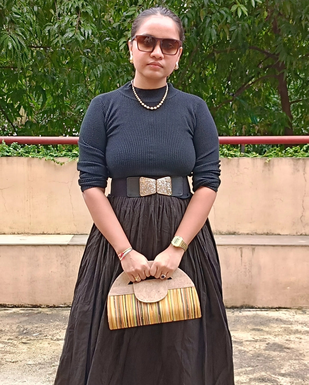 Verde Atman Cork Handbag