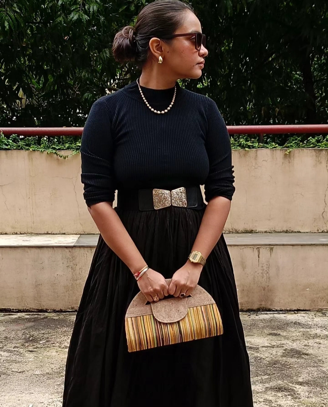 Verde Atman Cork Handbag