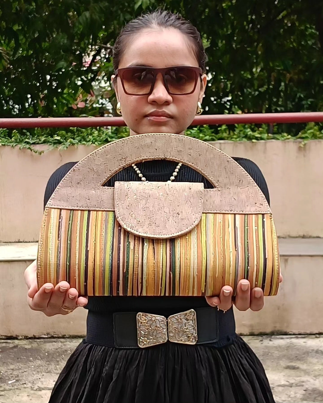Verde Atman Cork Handbag