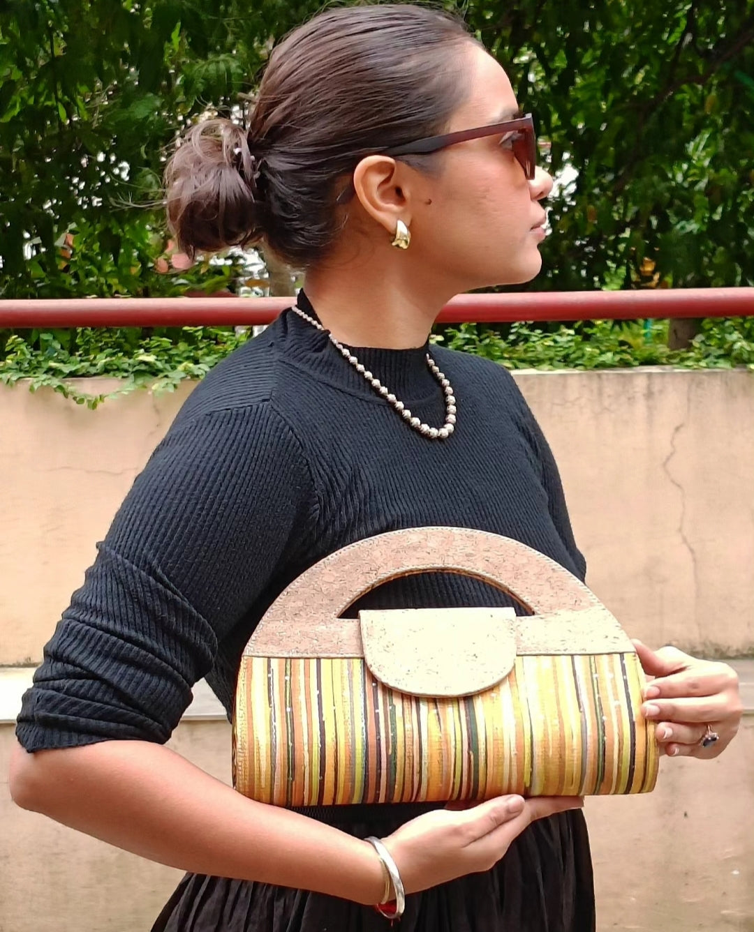 Verde Atman Cork Handbag