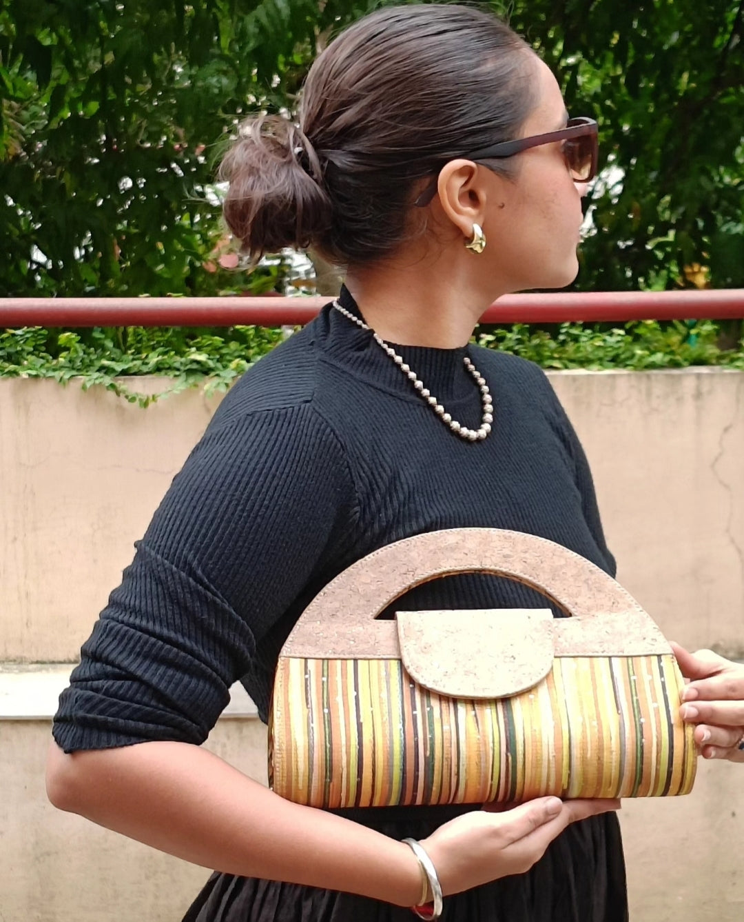 Verde Atman Cork Handbag