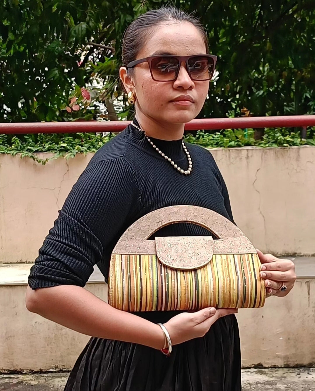 Verde Atman Cork Handbag