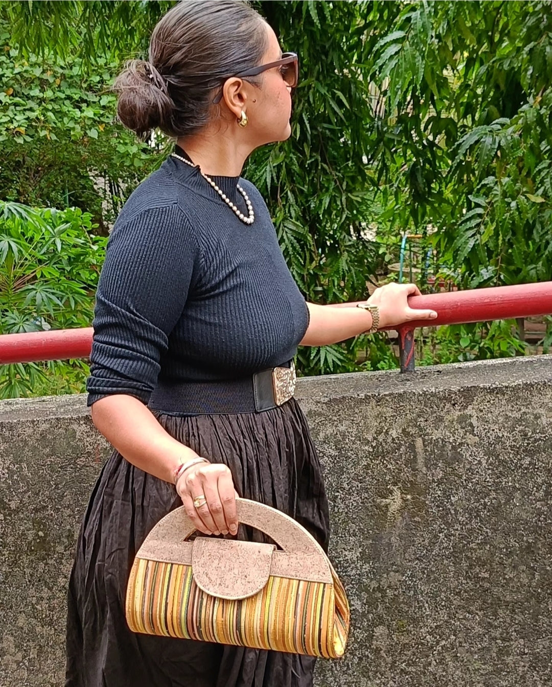 Verde Atman Cork Handbag