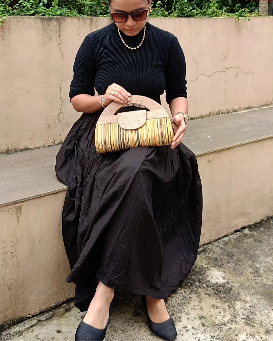 Verde Atman Cork Handbag