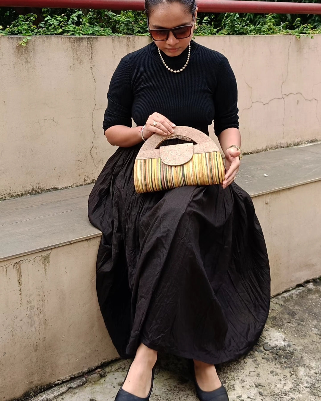 Verde Atman Cork Handbag