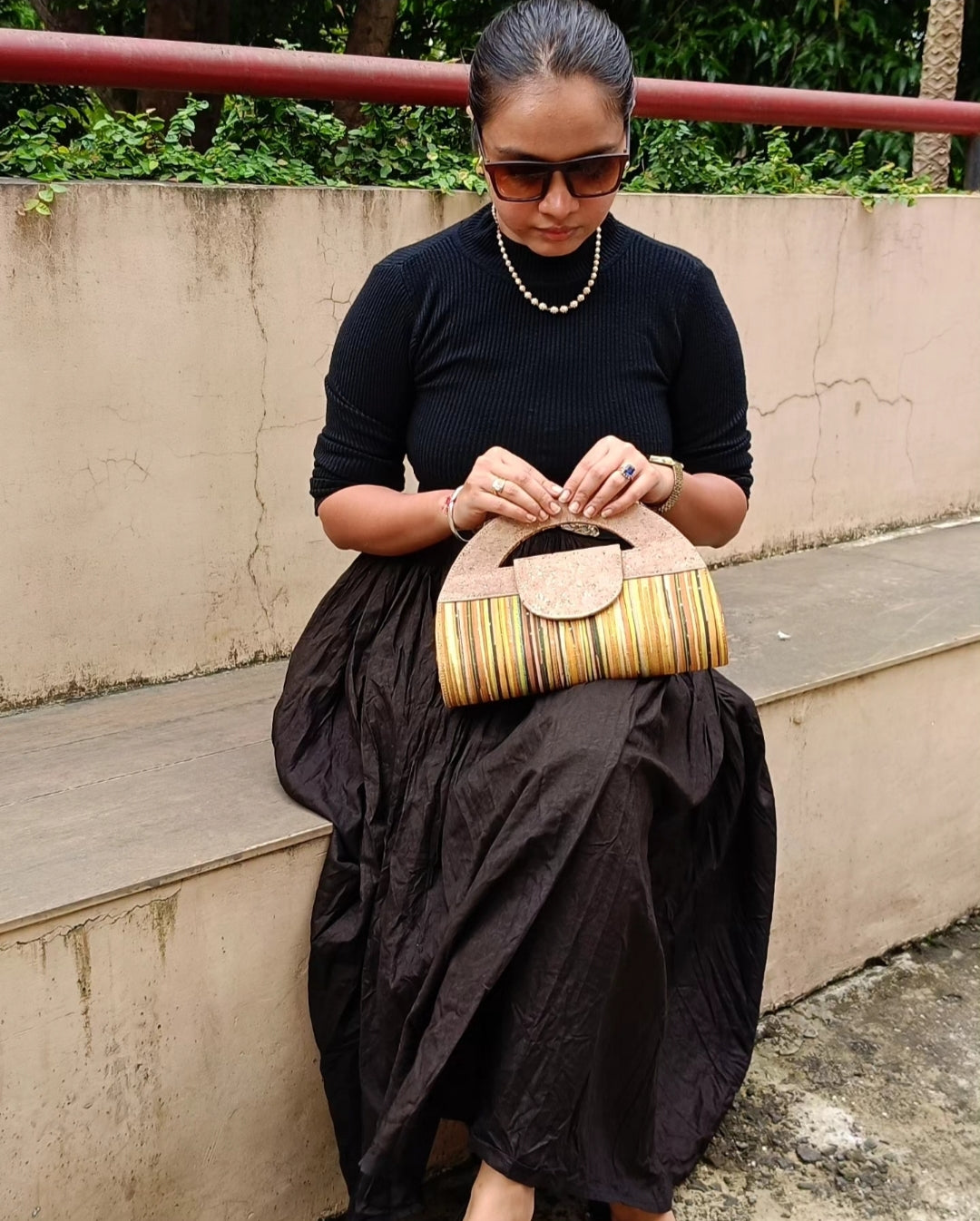 Verde Atman Cork Handbag