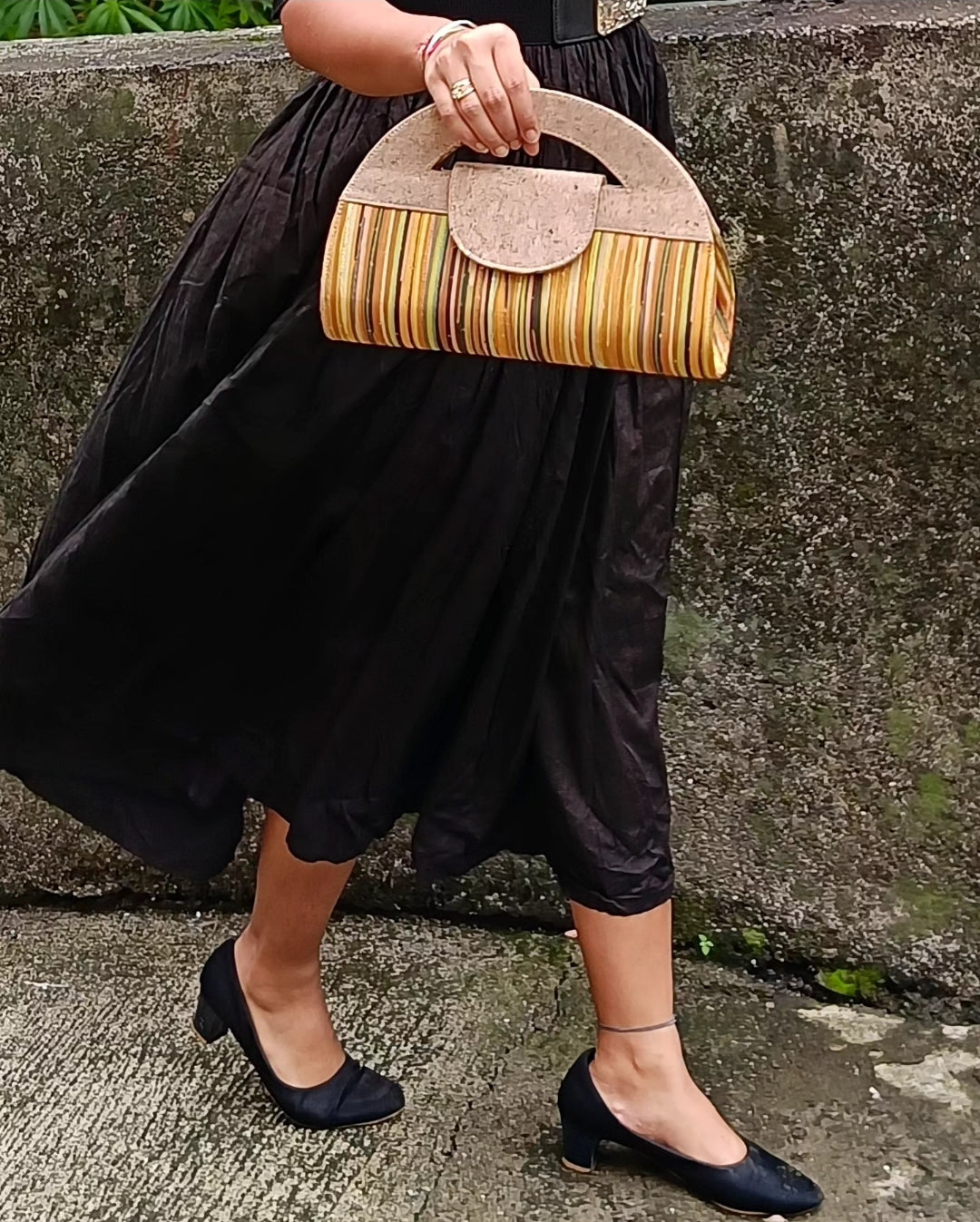 Verde Atman Cork Handbag