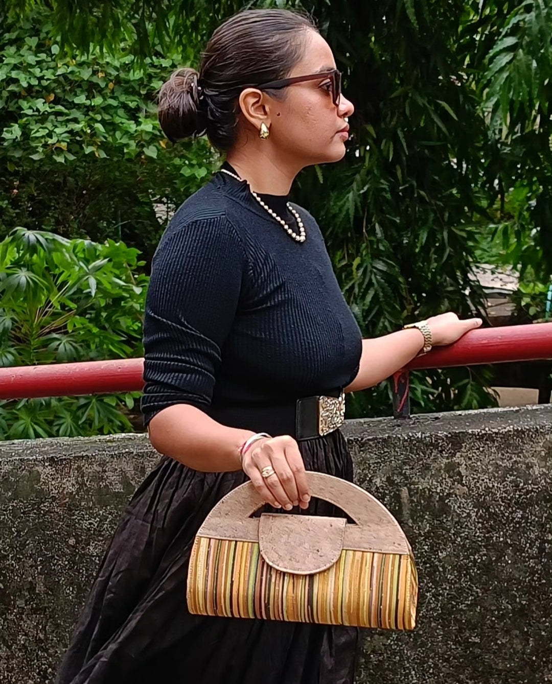 Verde Atman Cork Handbag