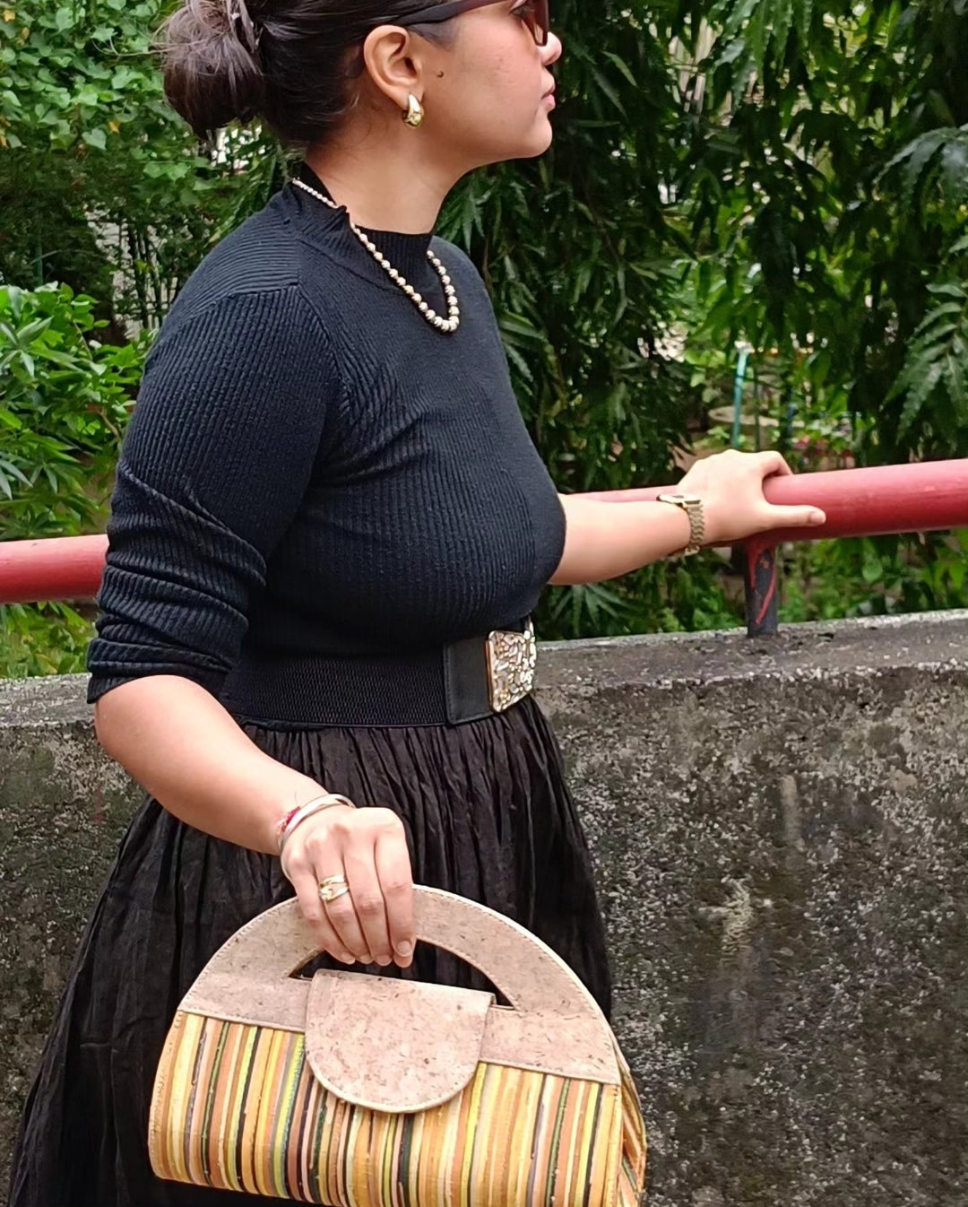 Verde Atman Cork Handbag