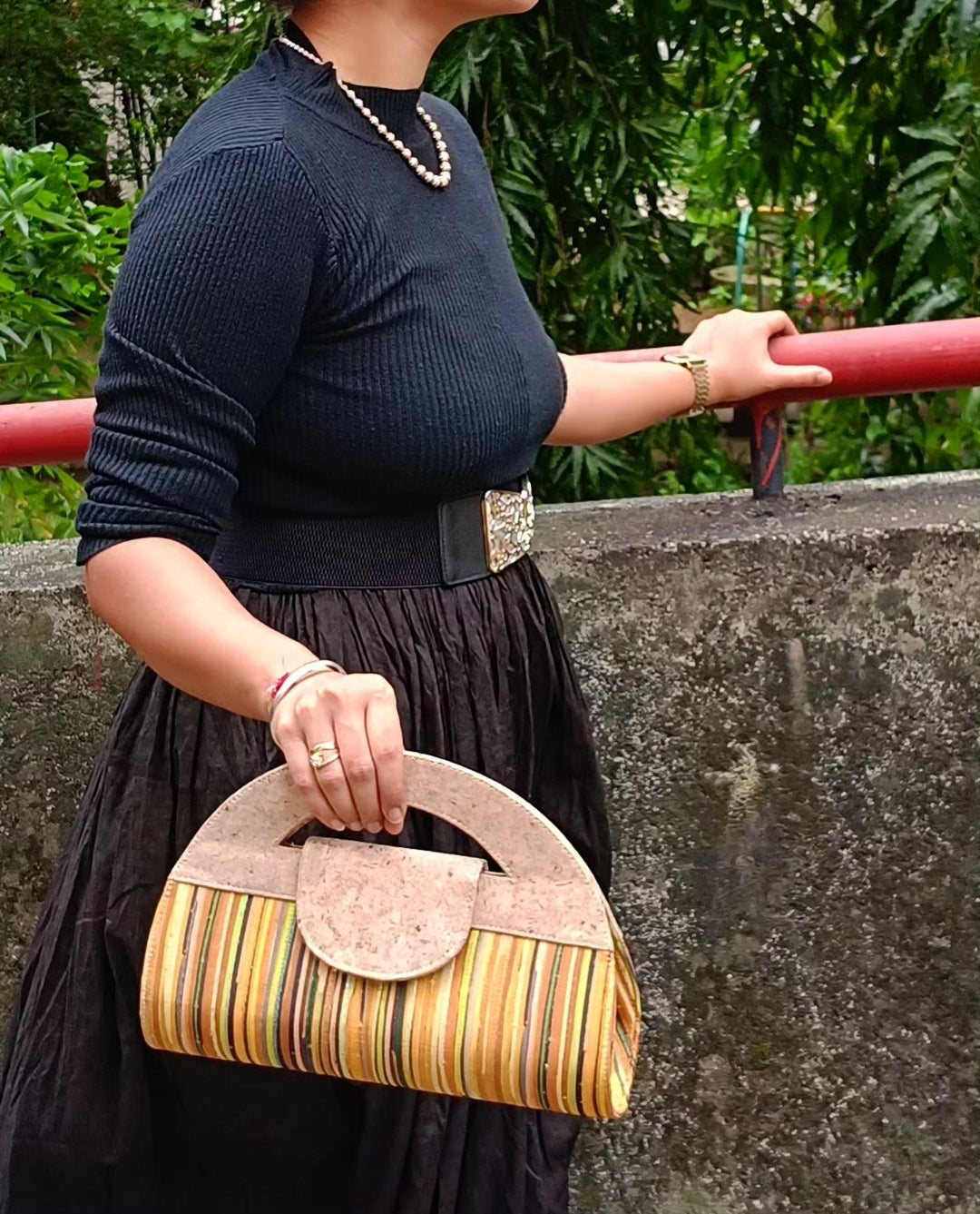 Verde Atman Cork Handbag