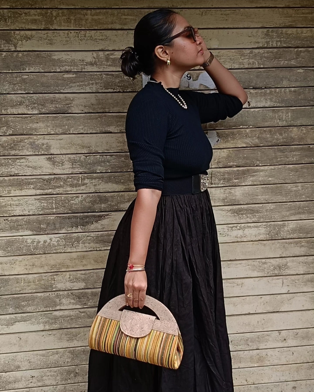 Verde Atman Cork Handbag