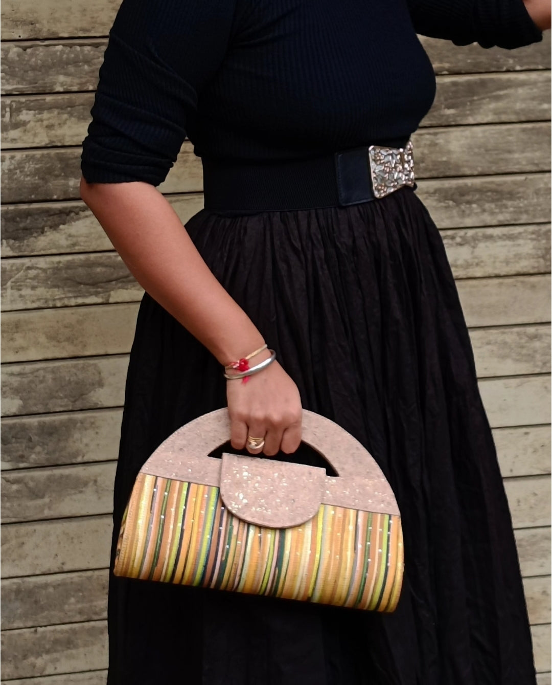 Verde Atman Cork Handbag