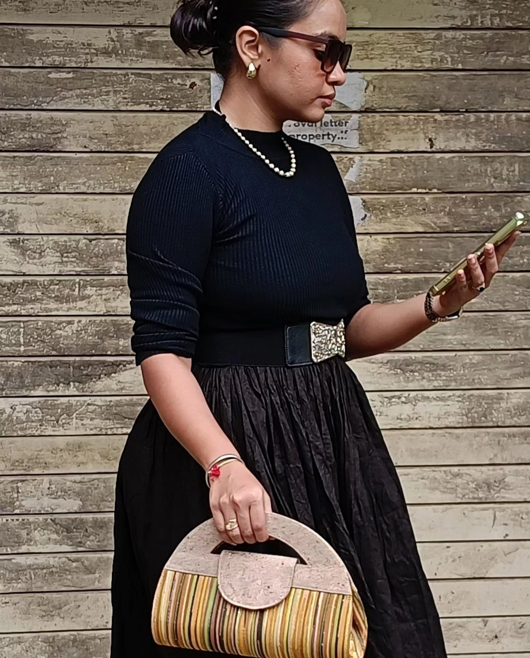 Verde Atman Cork Handbag